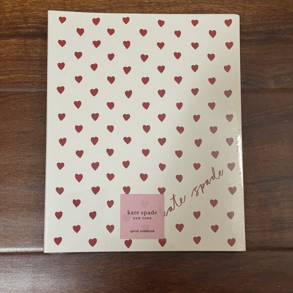 NWT Kate Spade Mini Hearts Spiral Notebook Note Pad Lined Pages Paper Journal - Picture 1 of 10